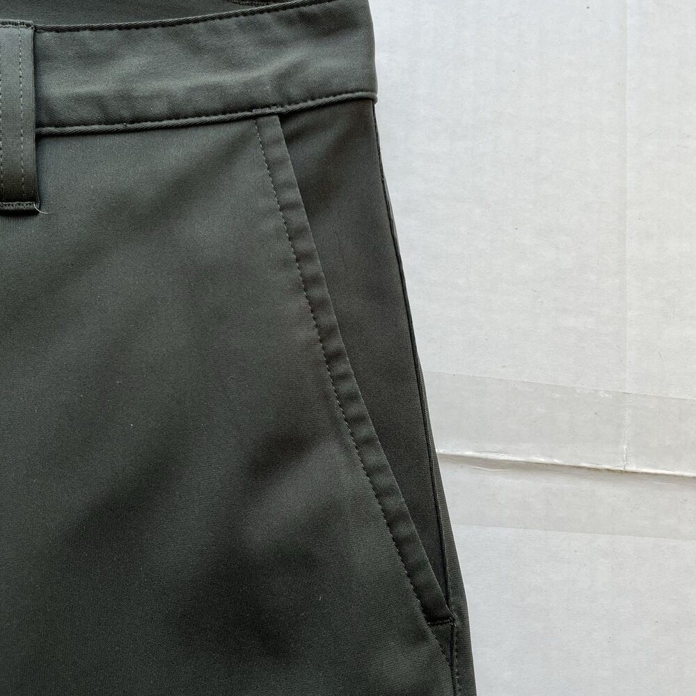 Rhone Commuter Pants Men's 33x30 Olive Green Flat Front Stretch Performance Work - Picture 3 of 16